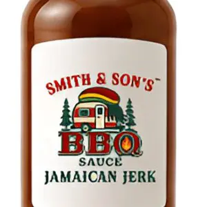 Glass jar of Jamaican Jerk BBQ