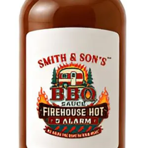 Firehouse Hot BBQ sauce jar